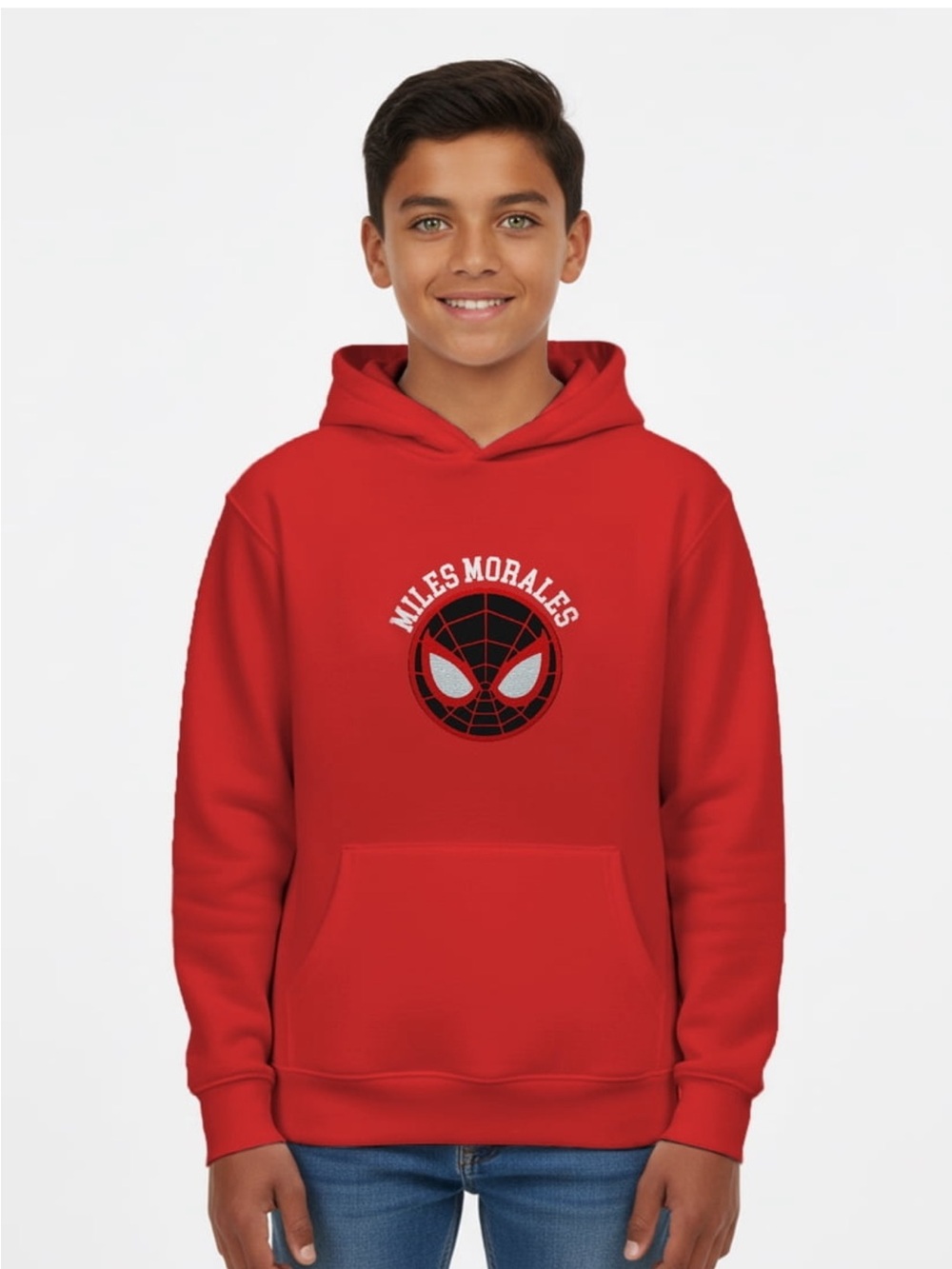 Spider-Man - Boys Neighborhood Miles
Graphic Hoodie with Embroidery. size: 18 (X